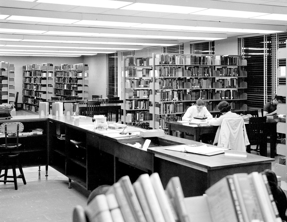 George Mason College Library, interior 