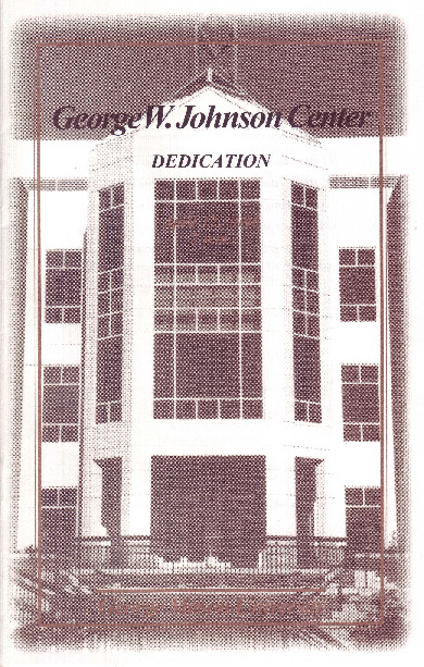 George W. Johnson Center dedication program
