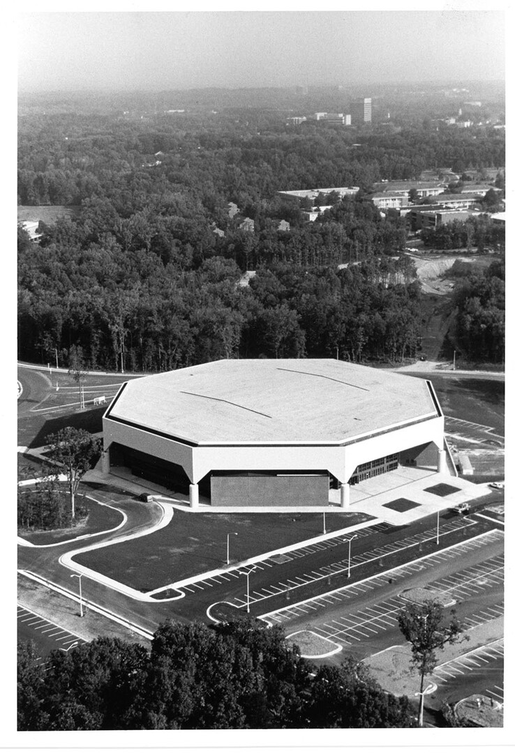 Patriot Center, from overhead