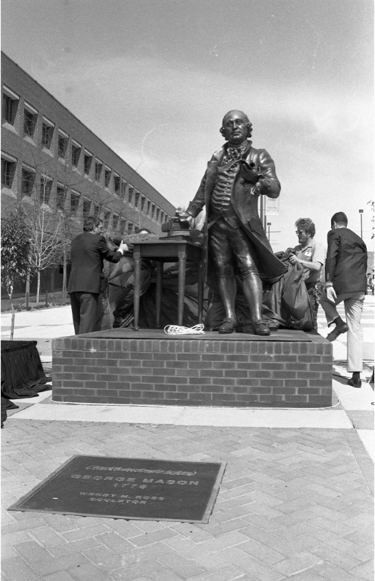Unveiling the George Mason statue