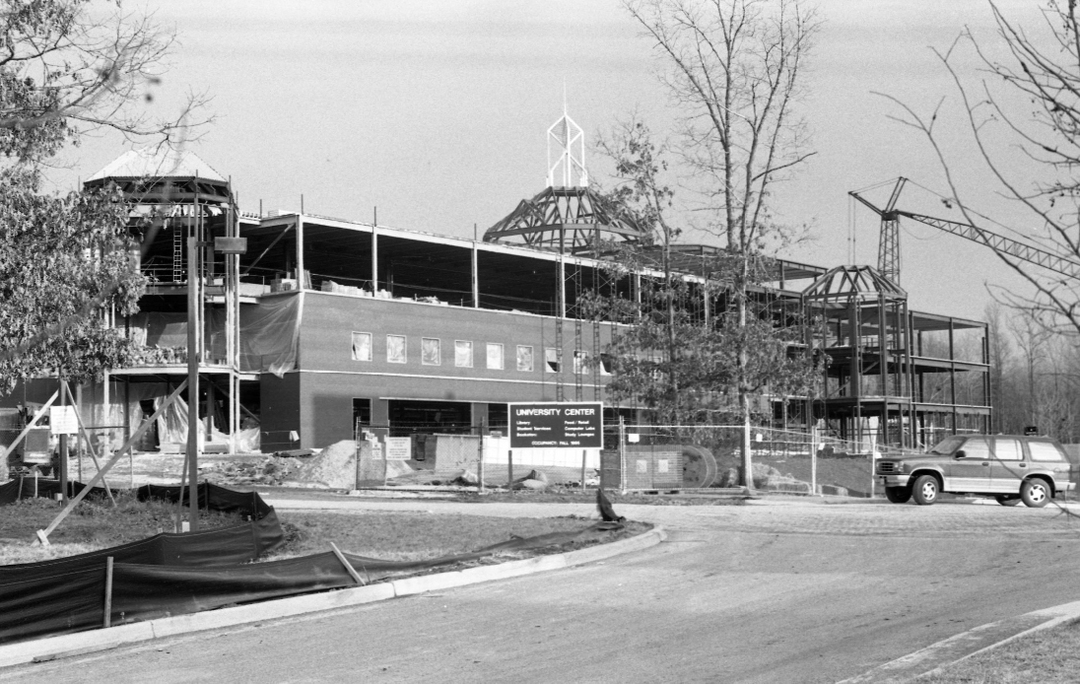 University Learning Center construction , as seen from the northeast
