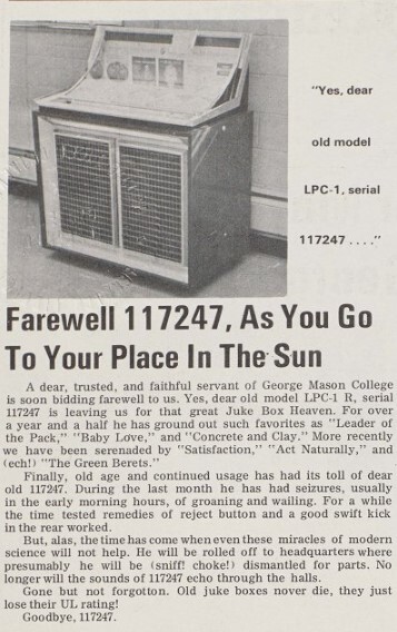 "Farewell  117247,  As You Go to Your Place in the Sun"