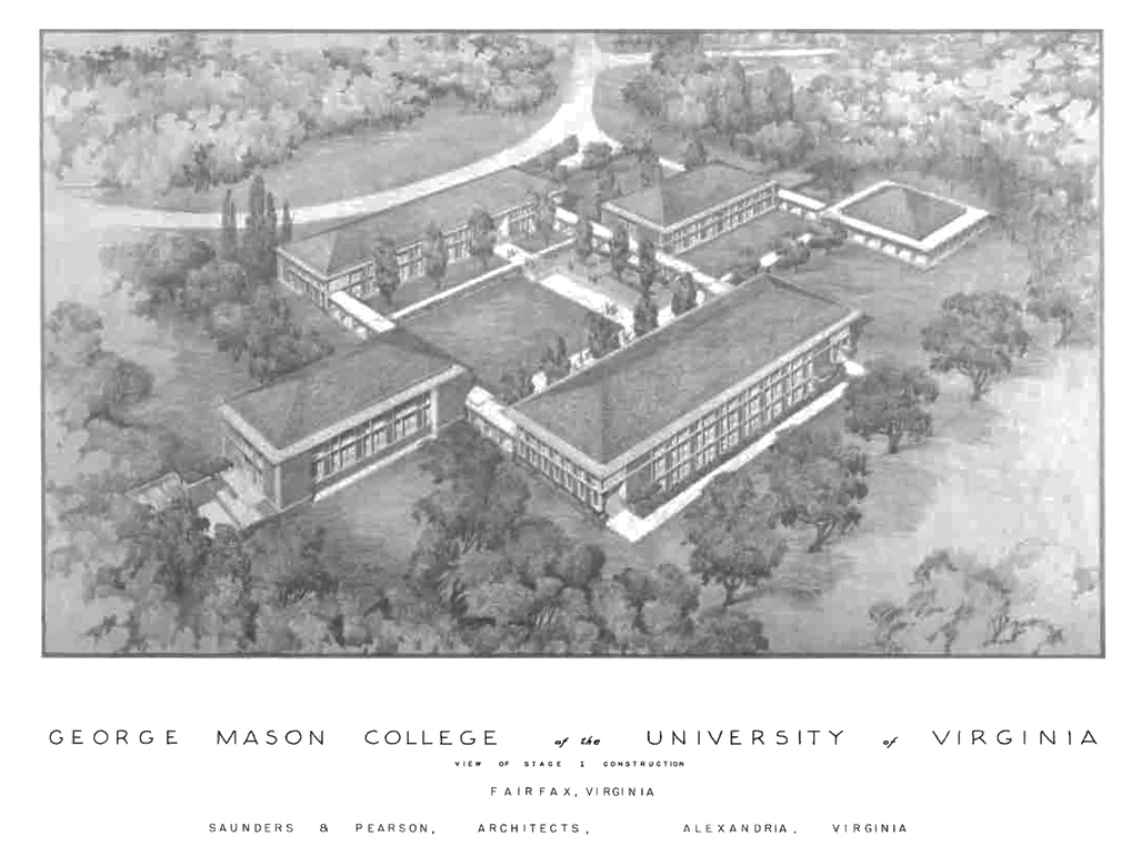 Image from Program, design analysis, recommendations, and outline specifications: George Mason College of the University of Virginia, revised August 1, 1961