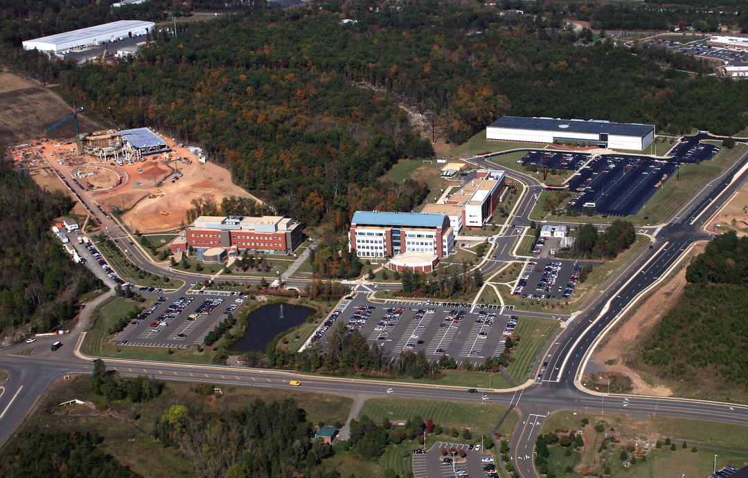 Prince William Campus, aerial view from the south