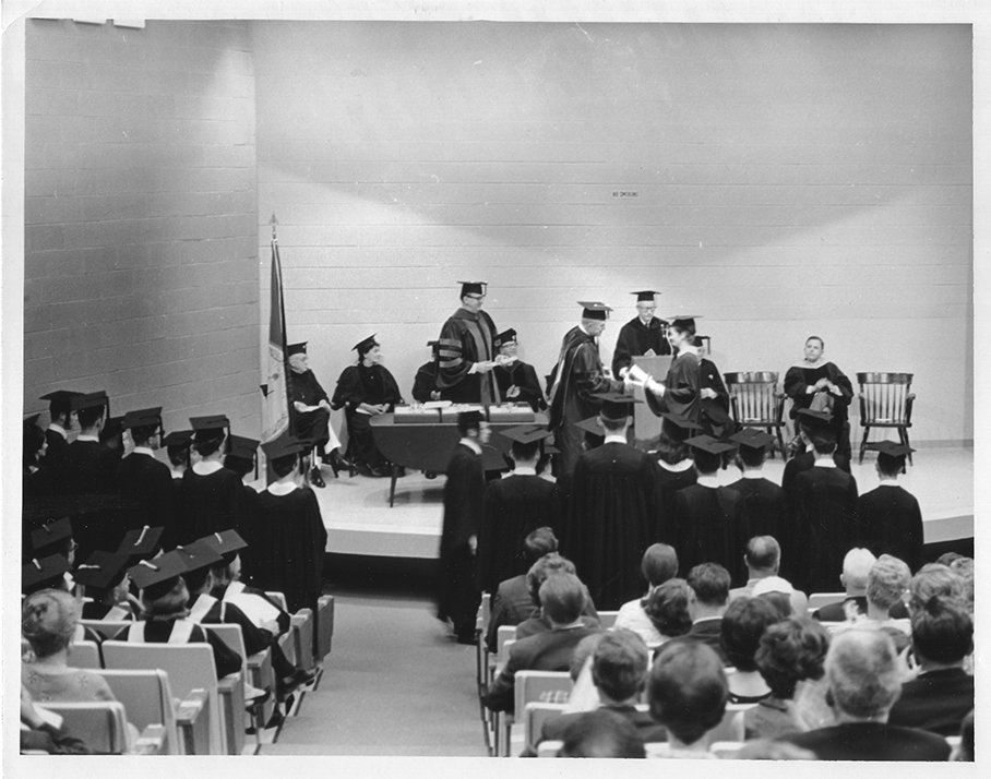 George Mason College Commencement ceremony, Lecture Hall